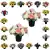 Matching Pair of Grave Pots with Artificial Grave Flowers (Various Designs)