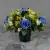 Matching Pair of Grave Pots with Artificial Grave Flowers (Various Designs)