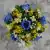 Matching Pair of Grave Pots with Artificial Grave Flowers (Various Designs)