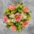 Grave Pot Artificial Silk Flowers Pink Roses Yellow Mini Roses Memorial Crem