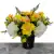 Yellow Cosmos & Cream Carnations | Artificial Flower Pot | Grave/Memorial/Crem